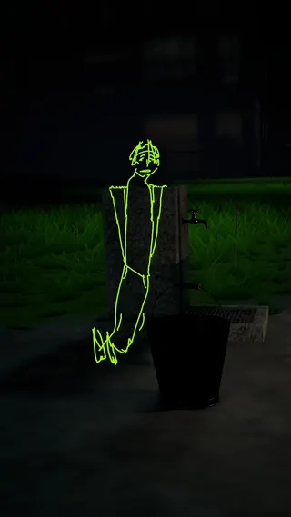 Man at the Fountain